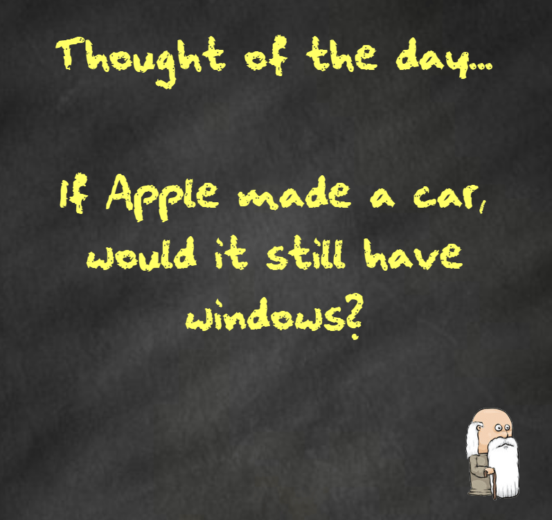 Thought of the Day:&nbsp;Apple