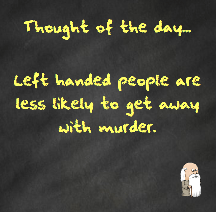 Thought of the Day:&nbsp;Murder