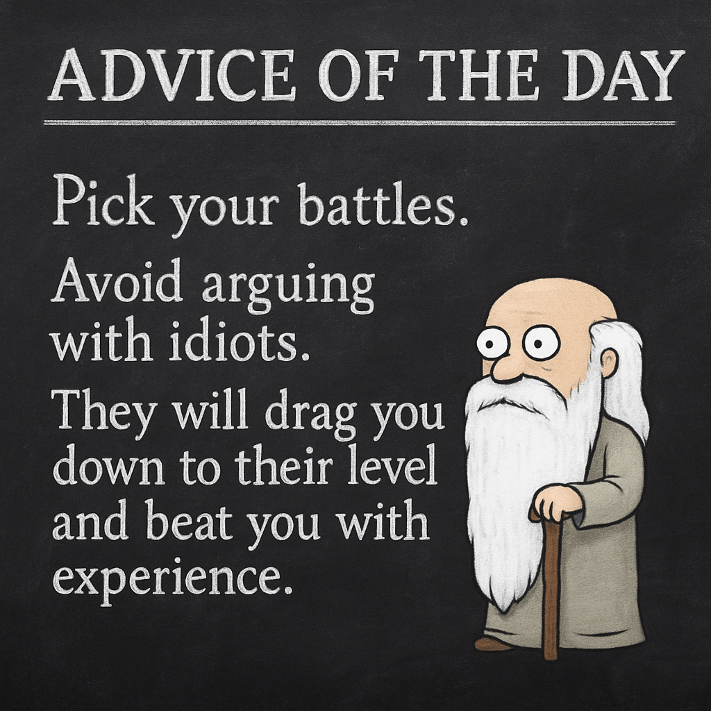 Advice of the Day: Pick Your Battles