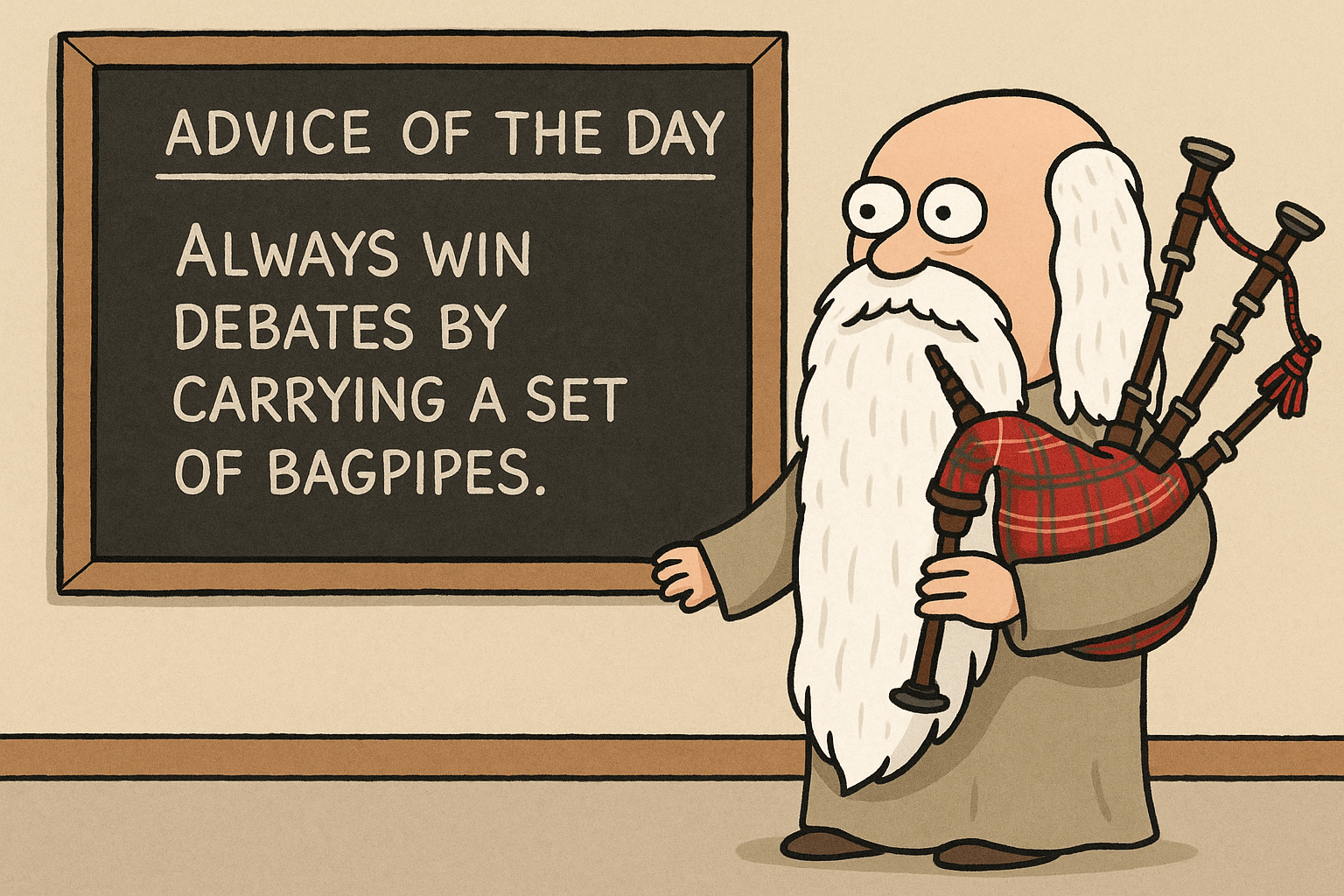 Advice of the Day: Bagpipe Brilliance