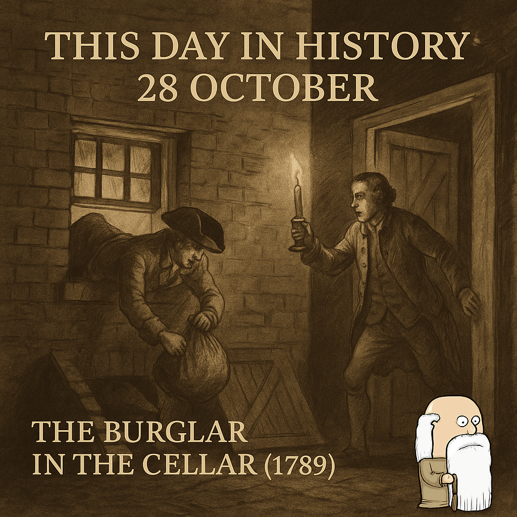 This Day in History: 28 October 1789 — The Burglar in the Cellar