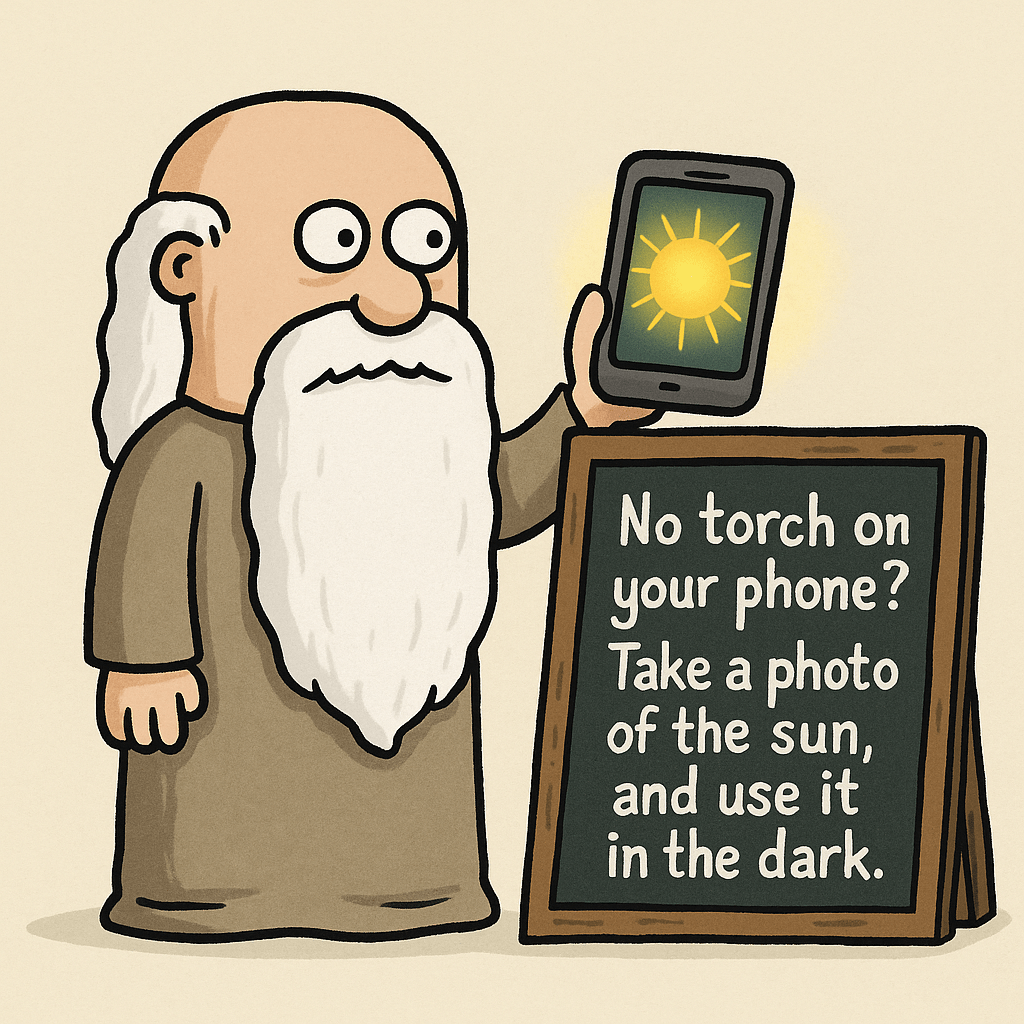 The sage advice of the day