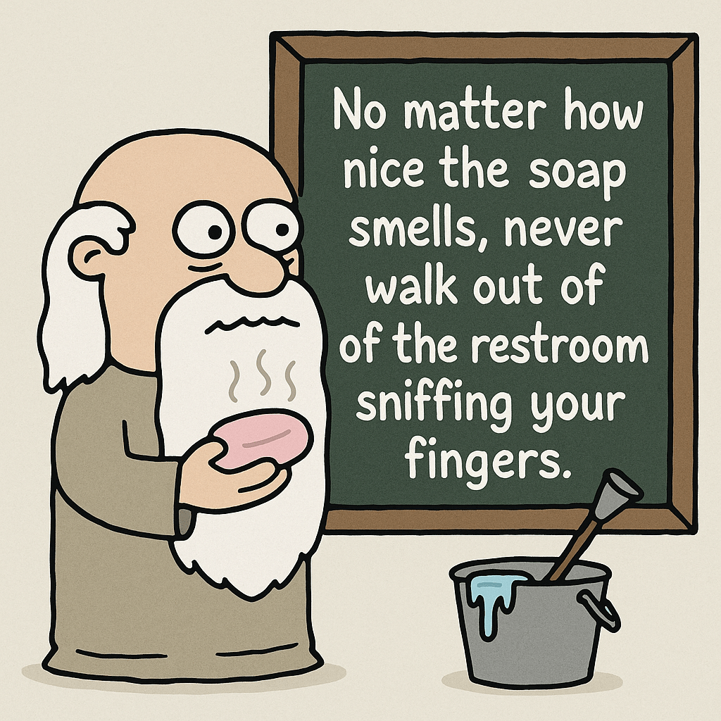 Advice of the Day: Soap & Suspicion