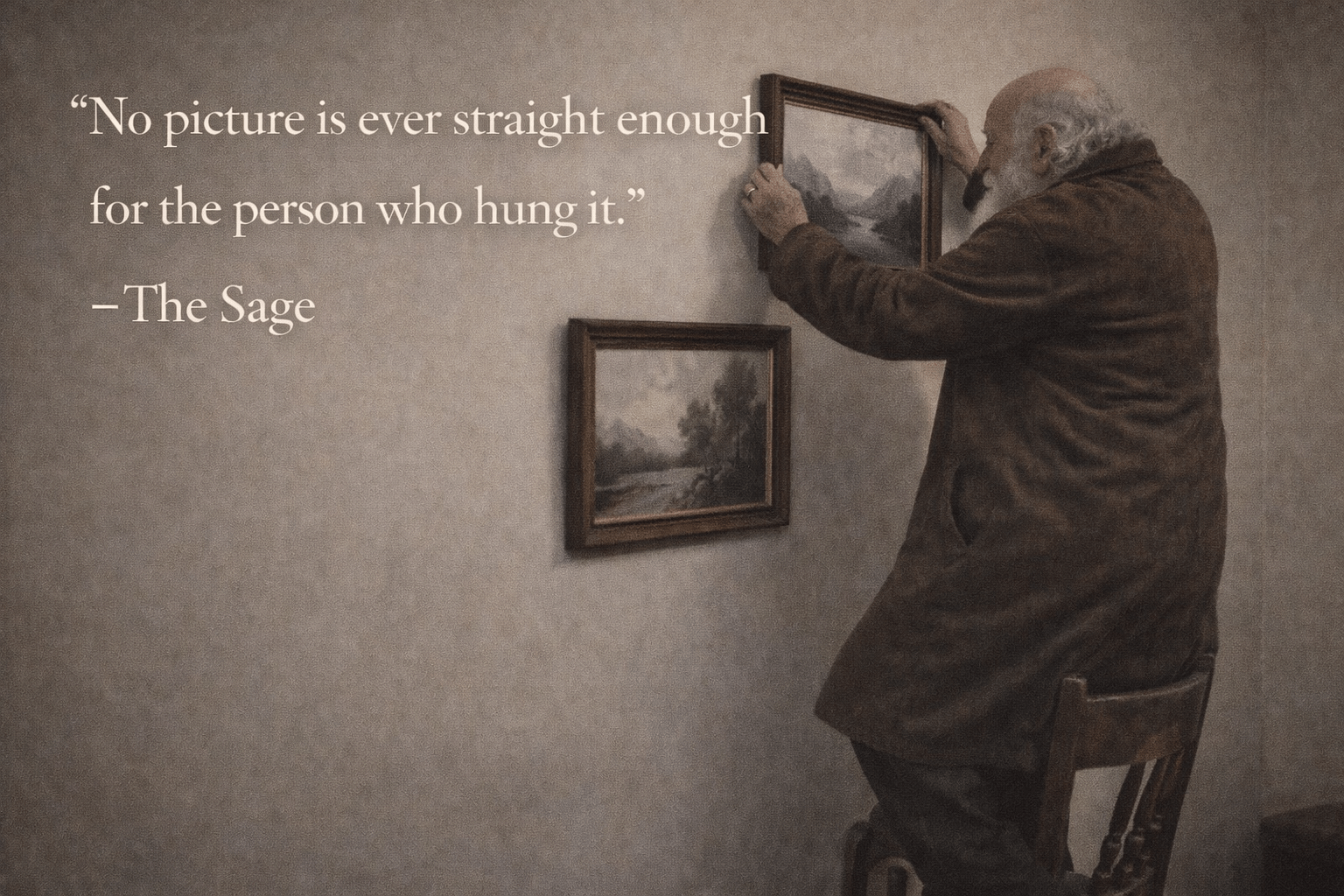 Quote of the Day: Hanging a picture reveals more about the hanger than the art&nbsp;itself