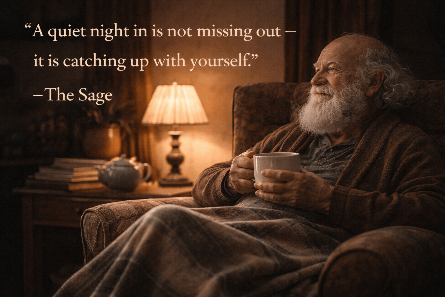 Quote of the Day: A quiet night in