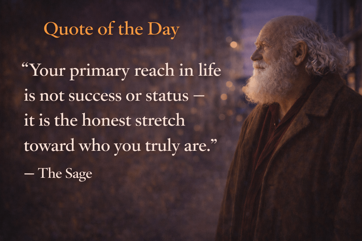 Quote of the Day: An Honest Reach Requires Courage