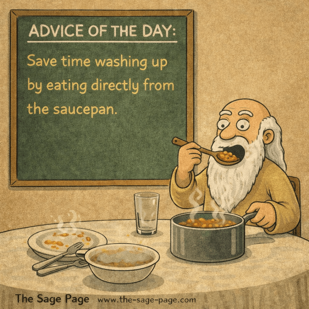 Advice of the Day: Washing Up