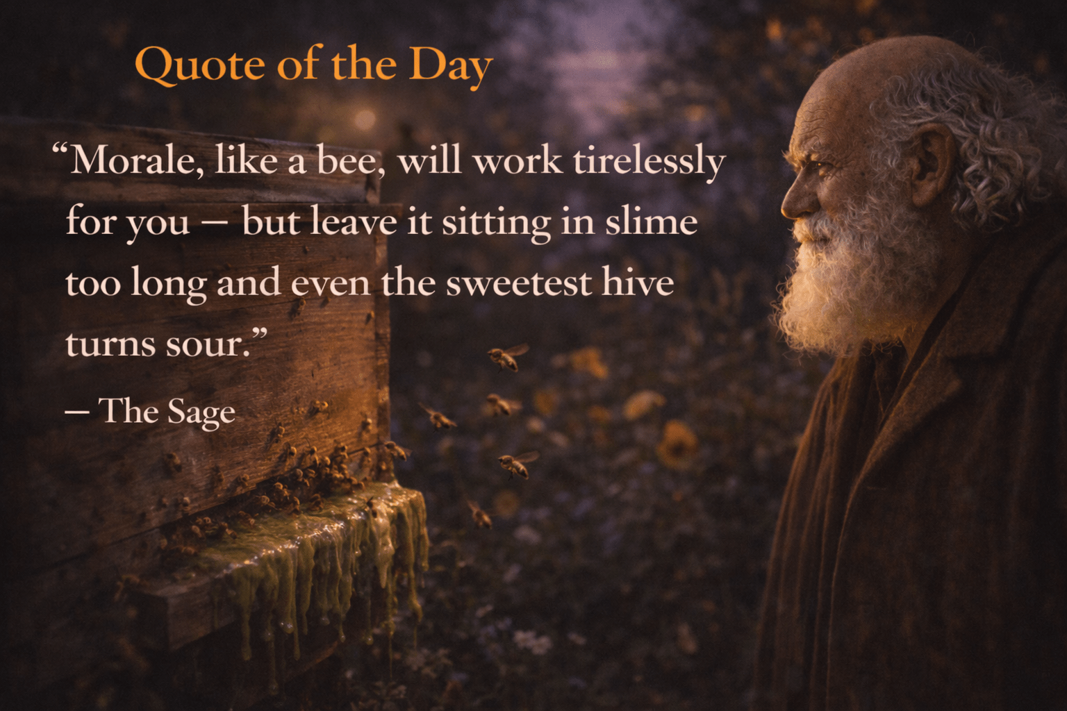 Quote of the Day: Healthy Morale