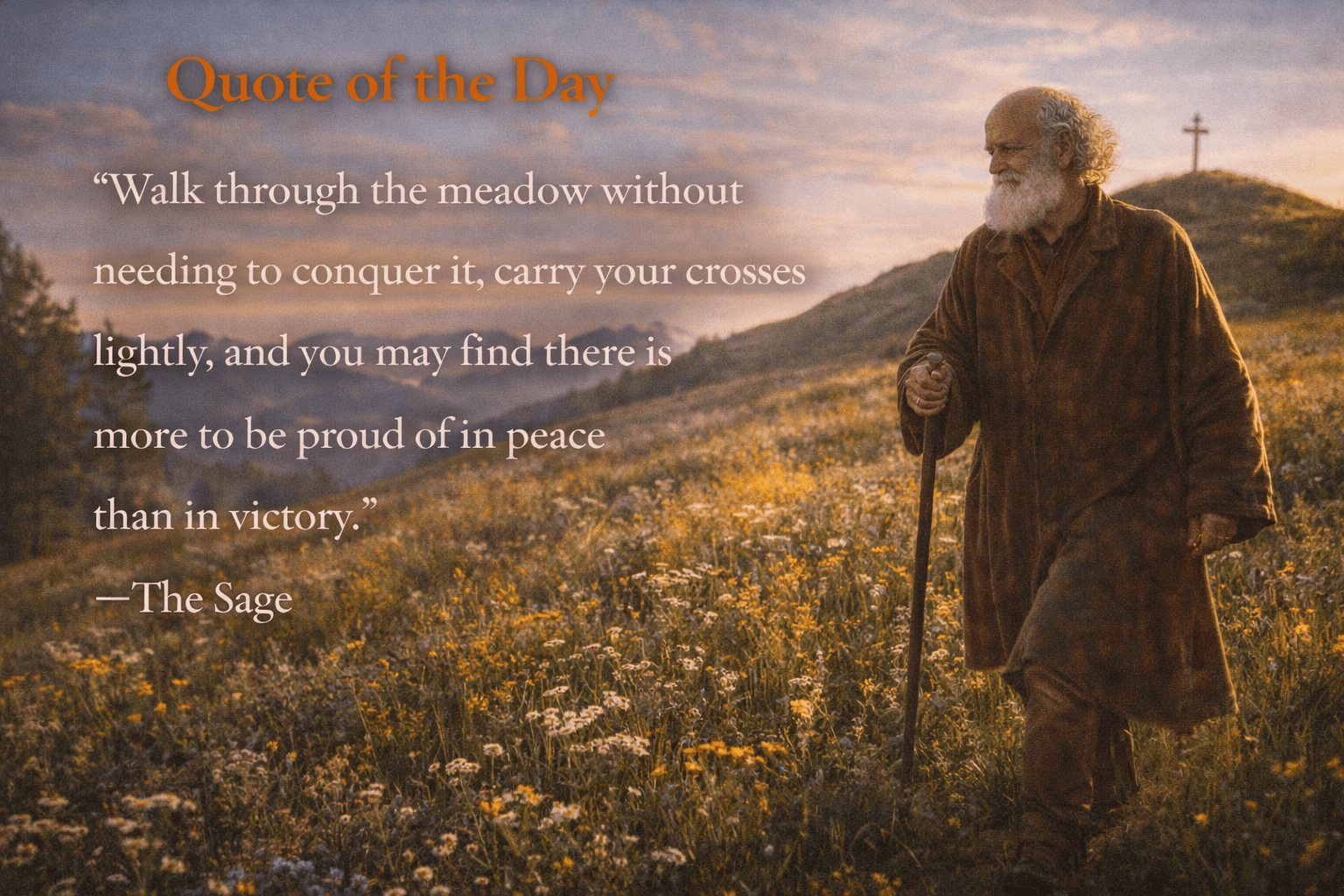 Quote of the Day Pride in Peace