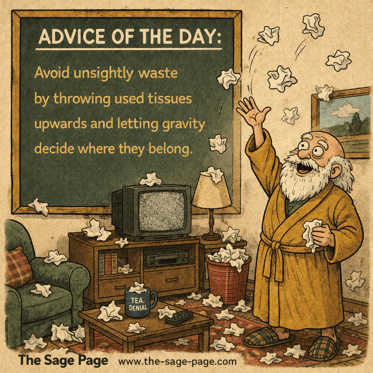 Advice of the Day Disposing of Used Tissues