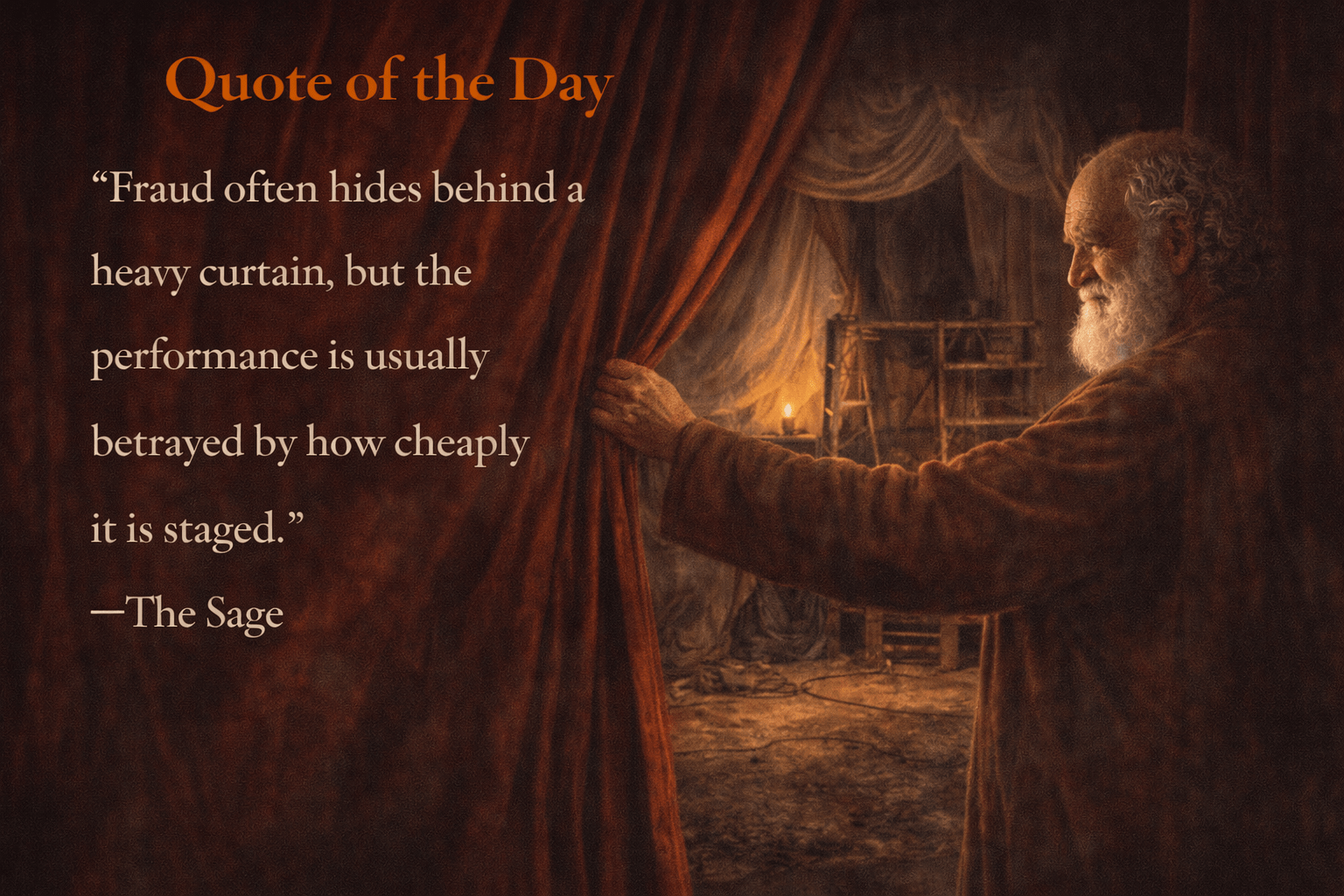 Quote of the Day: Deception
