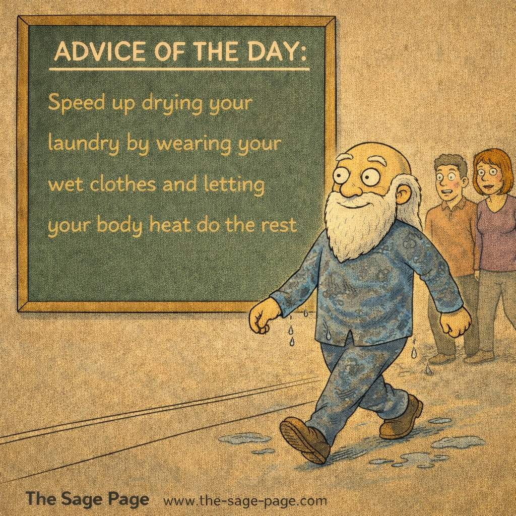 Advice of the Day: Drying Your Laundry – The Sage Page
