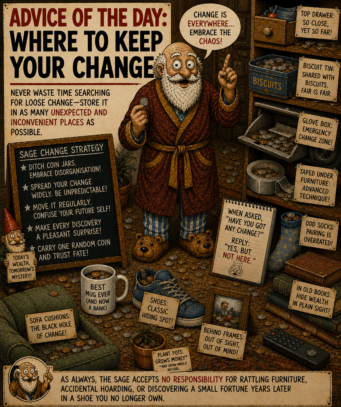 Advice of the Day: Where to Keep Your Change