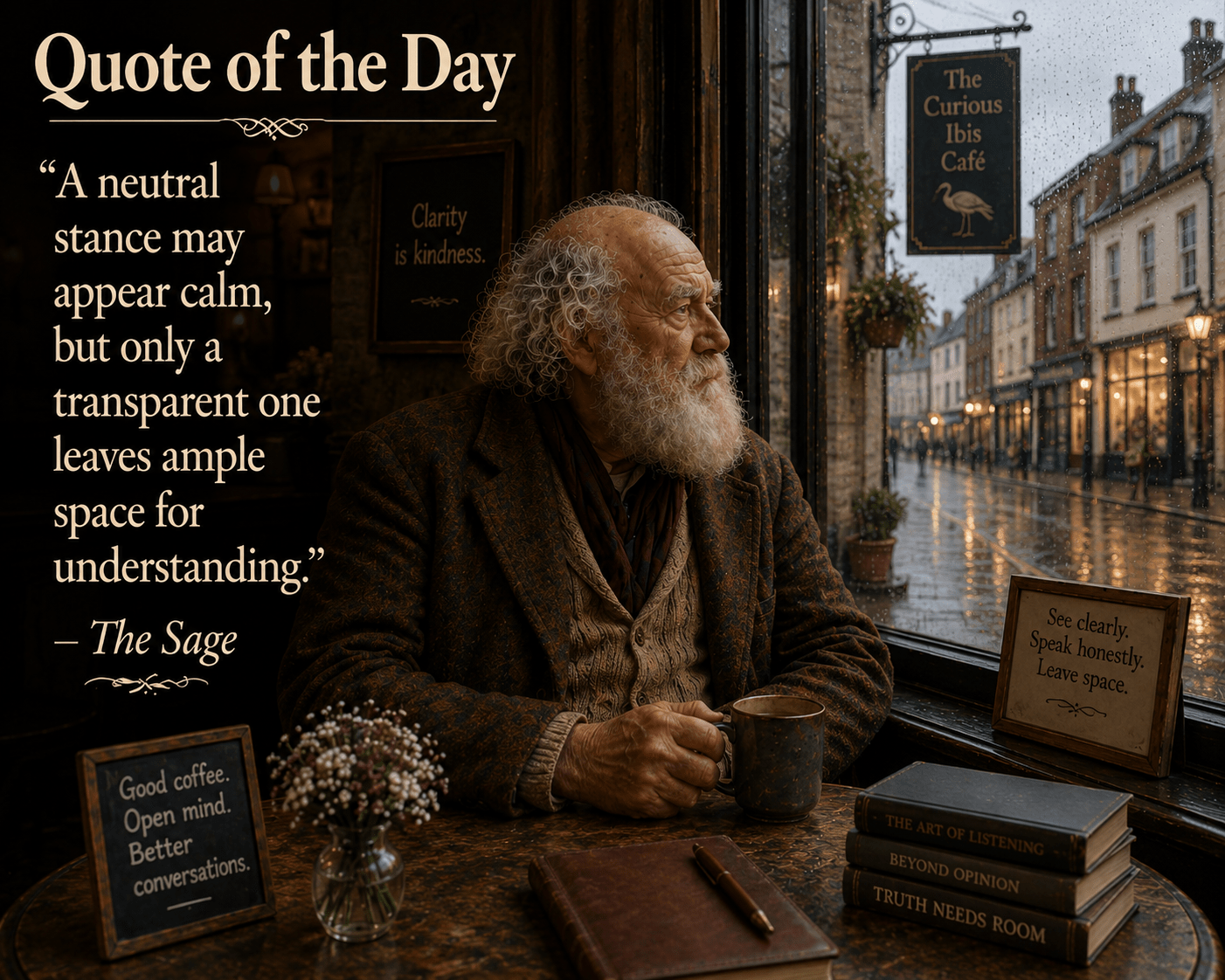 Quote of the Day: Transparency