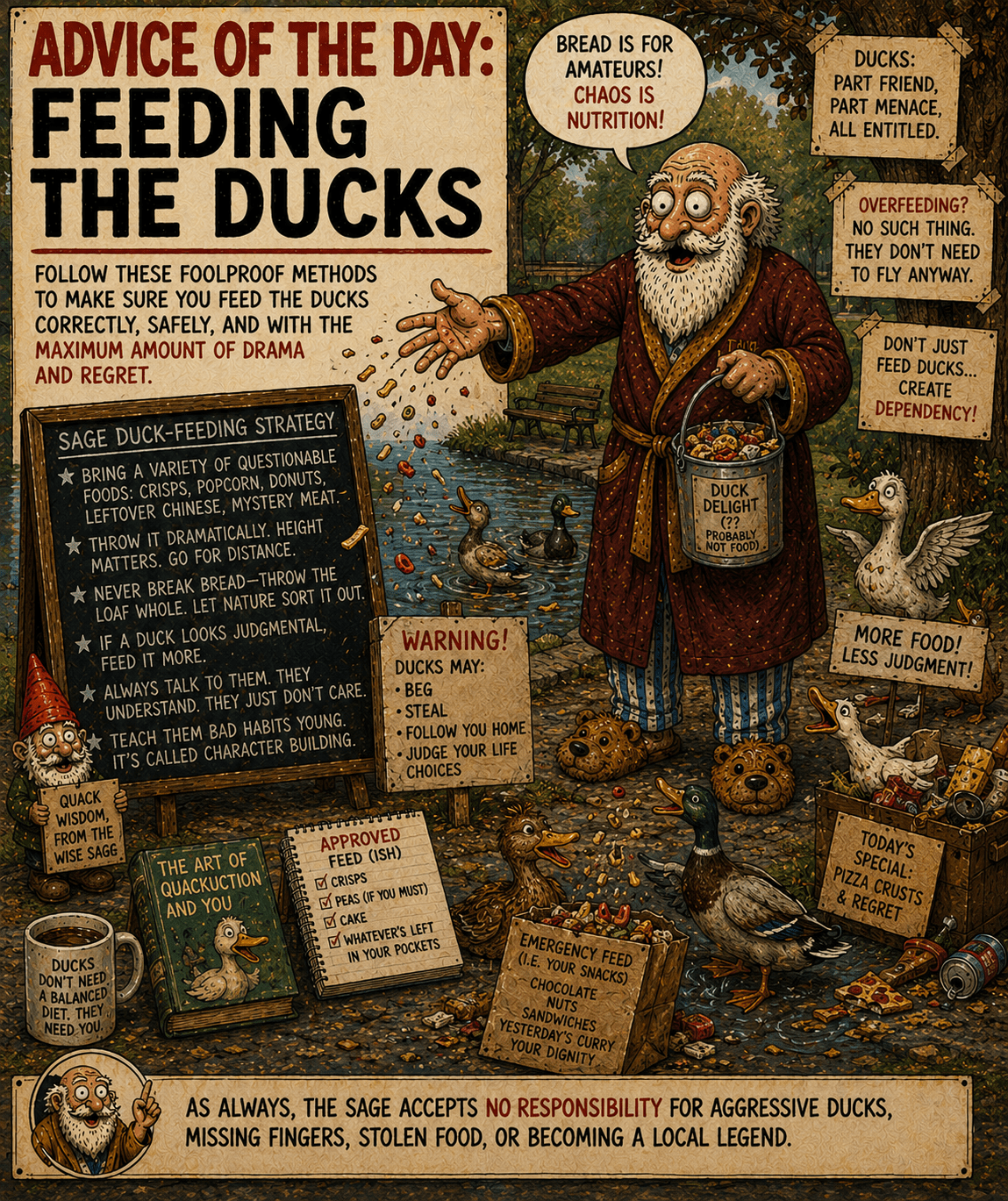 Advice of the Day: Feeding the Ducks