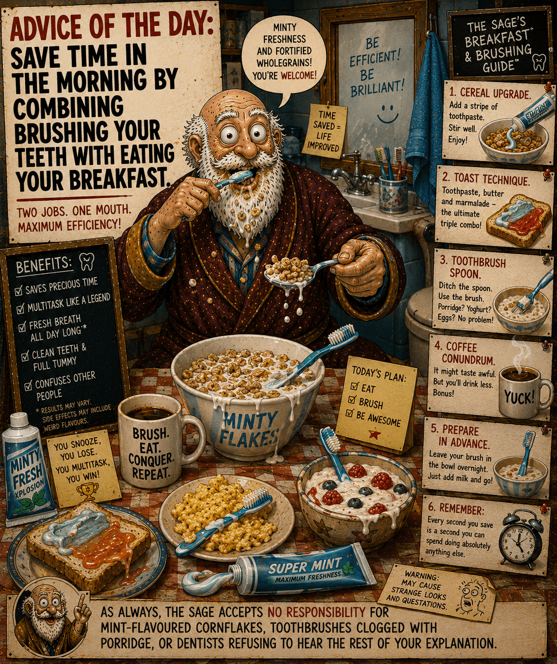 Advice of the Day: Saving Time at Breakfast