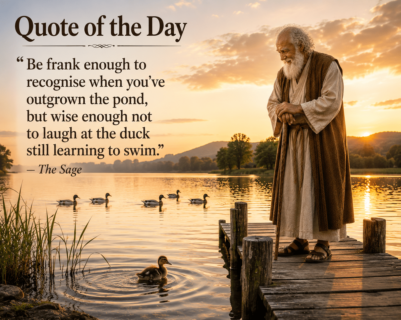 Quote of the Day: The Pond