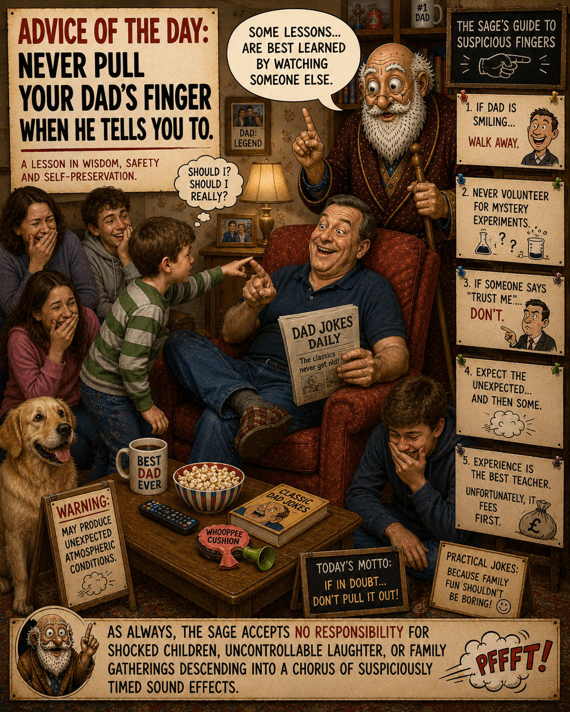 Advice of the Day: Pulling Dad's Finger