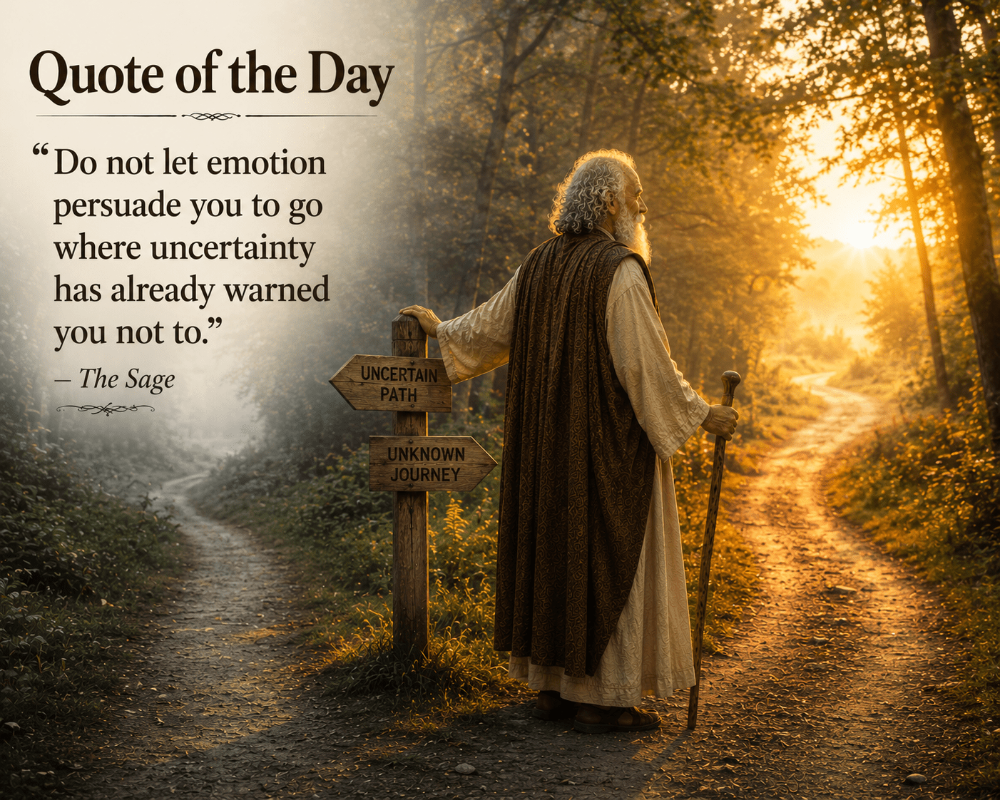 Quote of the Day: Uncertainty