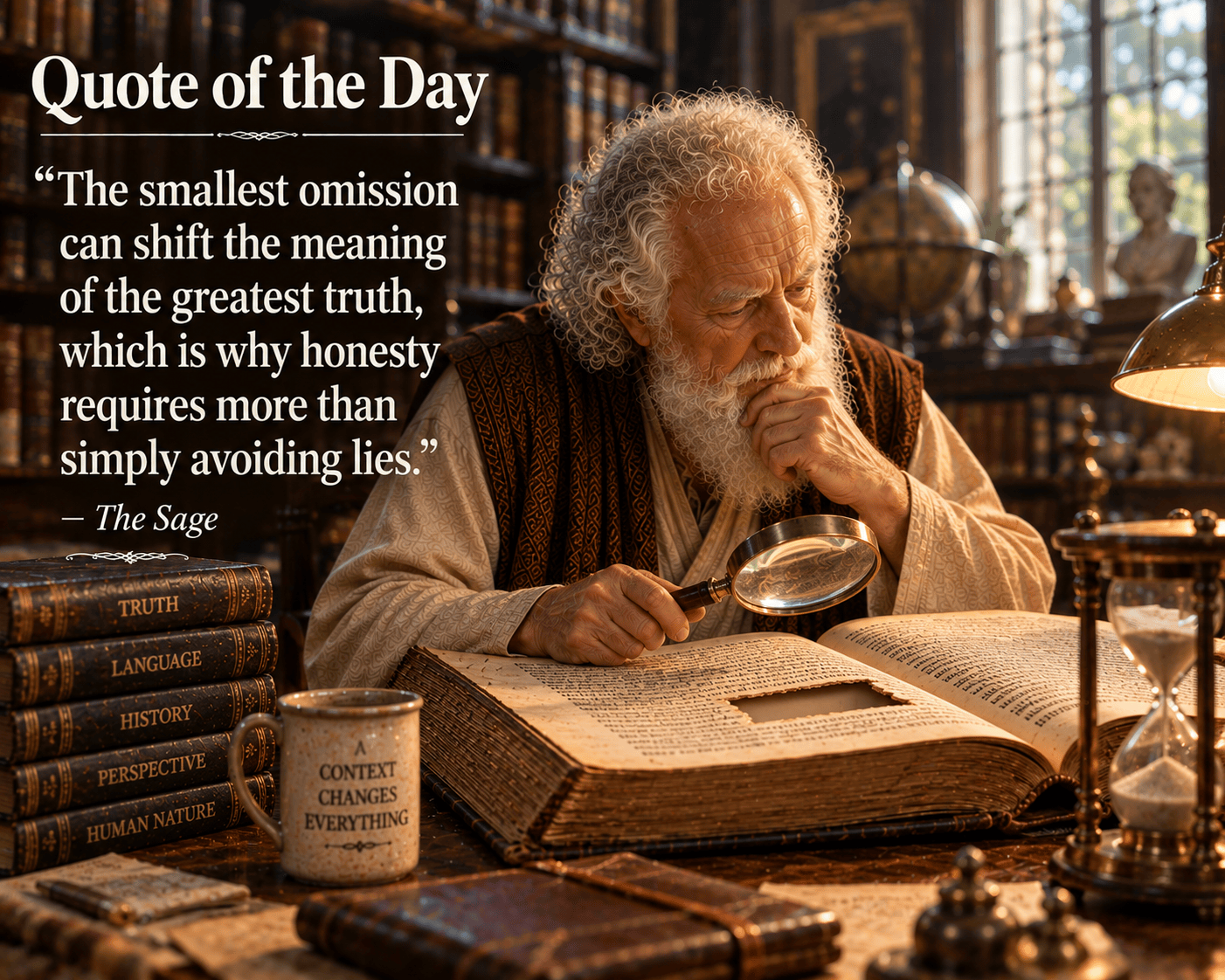 Quote of the Day: The Crime of Omission